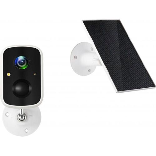 TECHNAXX Überwachungskamera "Solar Outdoor IP-Kamera TX-244", schwarz-weiß (weiß, schwarz), B:6cm H:5,8cm T:9cm, Überwachungskameras, Überwachungskamera