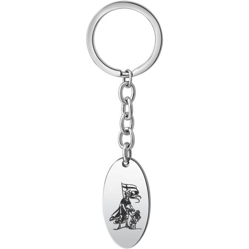 Schlüsselanhänger FIRETTI, silber (edelstahlfarben), Schlüsselanhänger, Damen, Edelstahl, Schlüsselanhänger