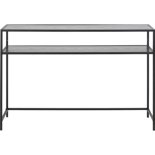 Konsolentisch ACTONA GROUP, schwarz (esche schwarz, matt schwarz, esche schwarz), B:120cm H:79cm T:35cm, Tische, Konsolentisch, Metallgestell und 1 Einlegeboden, Breite 120 cm, in weiteren Varianten