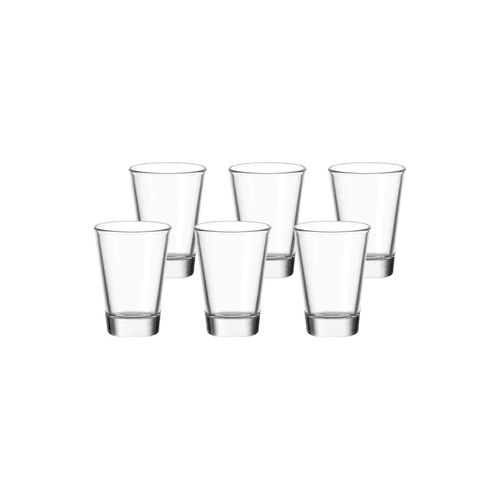 Schnapsglas LEONARDO "Schnapsgläser Ciao 40 ml 6er Set transparent", bunt (transparent), Glas, Trinkgefäße, Schnapsglas