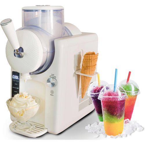 UNOLD Slush-Eismaschine "Sofie 48950", weiß, B:43,5cm H:44,2cm T:22,6cm, Eismaschinen, 2in1-Slush und Softeismaschine, Slush-Eismaschine