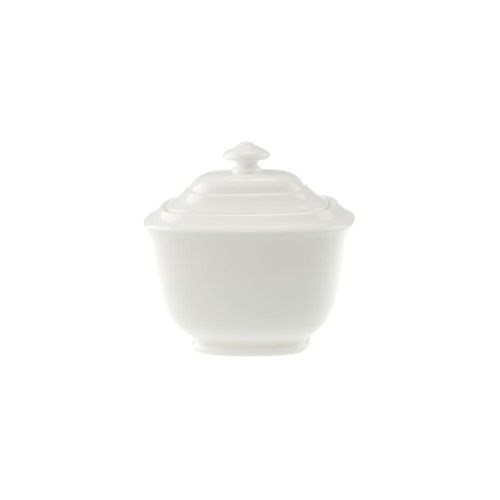 Zuckerstreuer VILLEROY & BOCH "Zuckerdose Royal 240 ml weiß", weiß, Zuckerstreuer, Zuckerstreuer