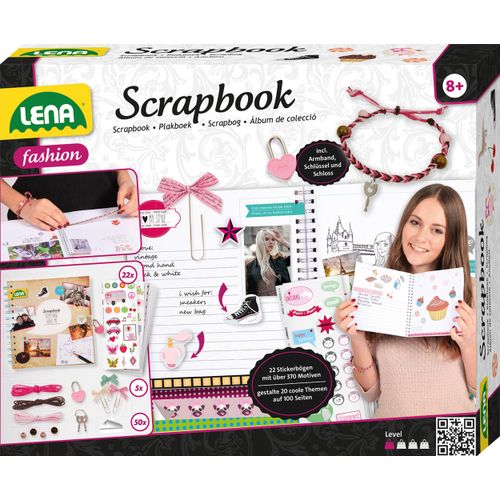 Kreativset LENA "Scrapbook, groß", bunt, Kreativsets, Kinder, Kunststoff, Kreativset