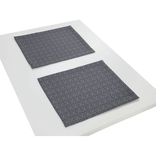 Platzset ADAM "Graphic Ventus Light" Gr. 1, blau (indigo), B:30cm L:40cm, Obermaterial: 100% Baumwolle, Platzsets, Platzset