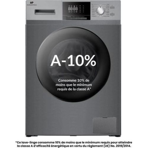 Frontlader-Waschmaschine – CONTINENTAL EDISON – CELL8140IS1 – 8 kg – Induktionsmotor – 60 cm – 1400 U/min – Silber.