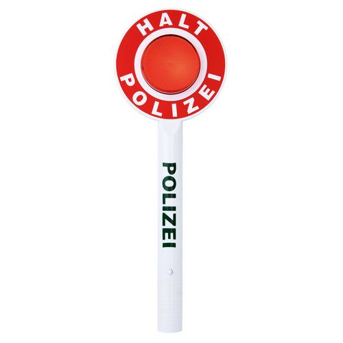 Polizei-Kelle mit Licht