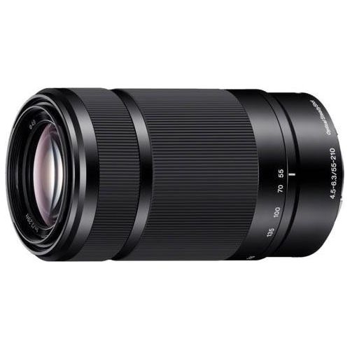 SONY Teleobjektiv "SEL-55210", schwarz, B:6,38cm H:10,8cm Ø:0,63cm, Objektive, Teleobjektiv