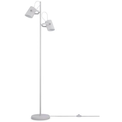 PACO HOME Stehlampe "KARL", weiß, 2, H: 162,1cm, Leuchten, mit kompatiblen Dimmer und Leuchtmittel, Stehlampe