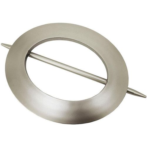 Dekoklammer GARDINIA "Dekoring Oval, Kunststoff" Gr. 1, silber (silberfarben), 1 Stk., Kunststoff, Gardinenbefestigungen, Dekoklammer, zum Drapieren