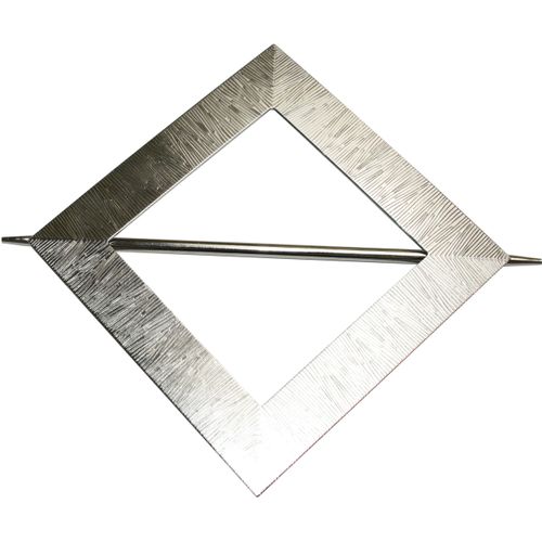 Dekoklammer GARDINIA "Dekospange mit Stab Uranus" Gr. 1, silber (edelstahlfarben), B:14,5cm L:14,5cm, Metall, Gardinenbefestigungen, Dekoklammer, zum Dekorieren und Raffen