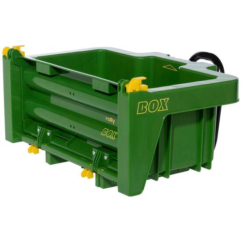 Kinderfahrzeug-Anhänger ROLLY TOYS, grün, Spielfahrzeug-Anhänger, KinderB:32cm H:23,5cm L:43,5cm, Kunststoff, Kinderfahrzeug-Anhänger, Anhängerbox für Tretfahrzeug, B:32cm H:23,5cm L:43,5cm