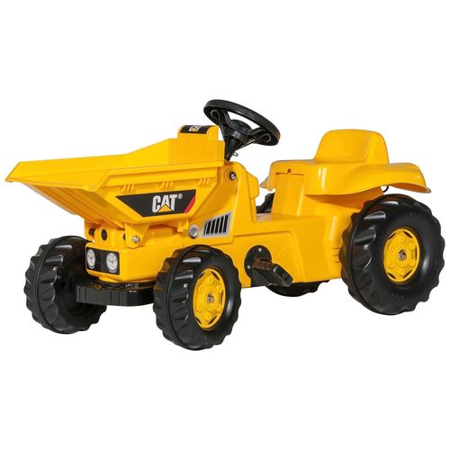 Tretfahrzeug ROLLY TOYS "rollyKid, CAT", gelb, Tretfahrzeuge, KinderB:44cm H:52cm T:93cm, Kunststoff, Tretfahrzeug, Dumper, B:44cm H:52cm T:93cm