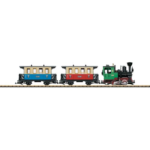 Modelleisenbahn-Set LGB "LGB- Personenzug - L70307", bunt, Modelleisenbahnen, Kunststoff, Metall, Modelleisenbahn-Set, für Einsteiger, Made in Europe
