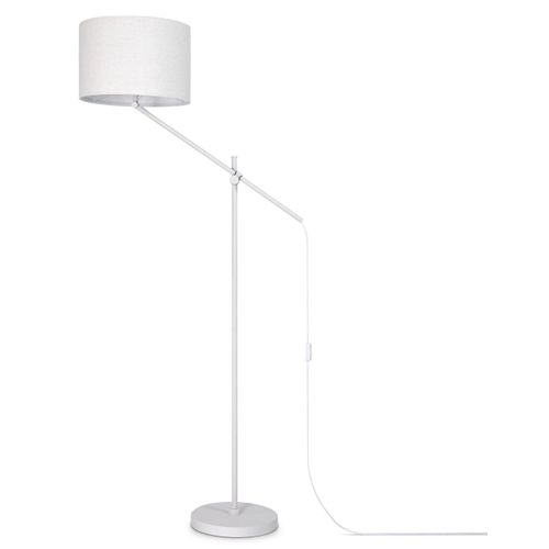 PACO HOME Stehlampe "TOM", weiß, 1, Ø 38cm H: 162,2cm, Leuchten, mit kompatiblen Dimmer und Leuchtmittel, Stehlampe
