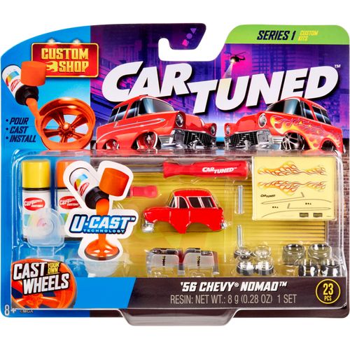Modellbausatz CARTUNED "CarTuned, Custom Model Kit - 1956 Chevy Nomad", bunt, Modellbausätze, Kinder, Metall, Modellbausatz