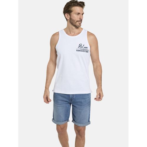 Muskelshirt JAN VANDERSTORM "Tanktop FELTON", Herren, Gr. 5XL, weiß, Tops Muskelshirt