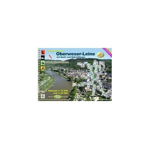 TourenAtlas 04. Oberweser-Leine Wasserwandern 1 : 75 000