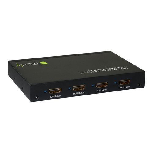 Techly HDMI Switch 4X1 Quad Multi-Viewer