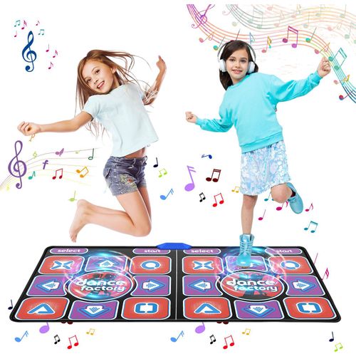 HDMI TV-Tanzmatte - Doppelte Tanzmatte/Dance Pad - Kabellos - Rutschfest - Zwei Spieler - MV/3D/Cartoon-Modi - Auto-Update
