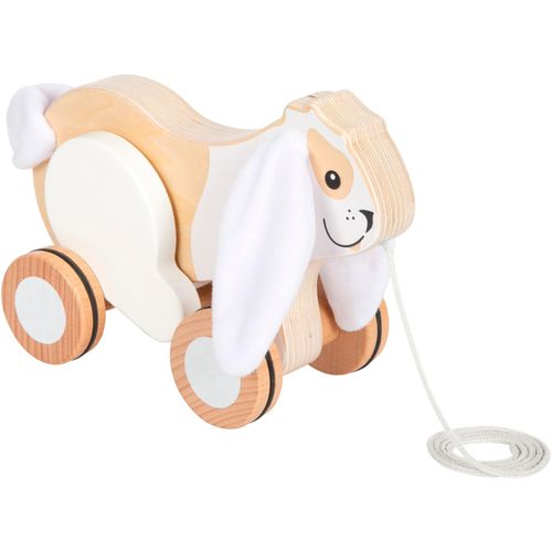 Nachziehspielzeug SMALL FOOT "Nachziehtier Hase", bunt, Nachziehspielzeug, BabyB:9,5cm H:15cm L:20,5cm, Holz, B:9,5cm H:15cm L:20,5cm