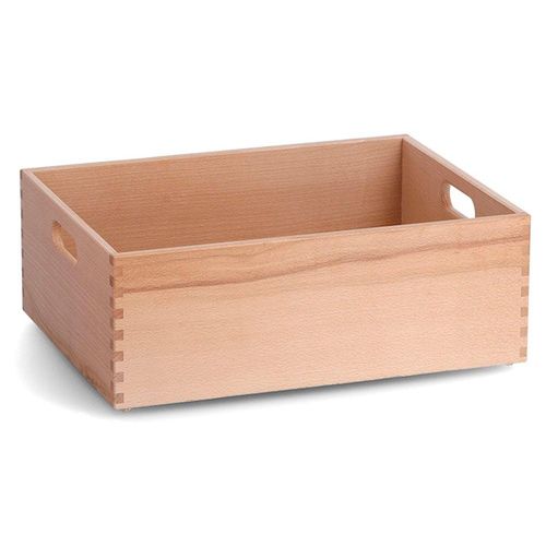 Holzkiste ZELLER PRESENT, beige (natur), B:40cm H:15cm T:30cm, Massivholz, Aufbewahrungsboxen, für jeden Bedarf