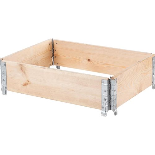 Holzpalette - Halbpalette 60x80 cm - 2er Set - Naturholz