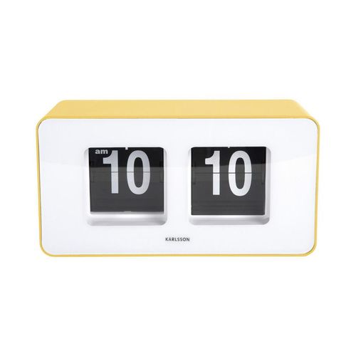 Karlsson UHR , Hellgelb , Kunststoff , 7x9x18 cm , Timerfunktion , Dekoration, Uhren, Wanduhren