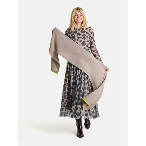Schal LIEBLINGSSTÜCK "Damen-Strickschal", Damen, Gr. onesize, beige (130, beige), Kaschmir, Modetücher Schal, aus Wolle und Kaschmir