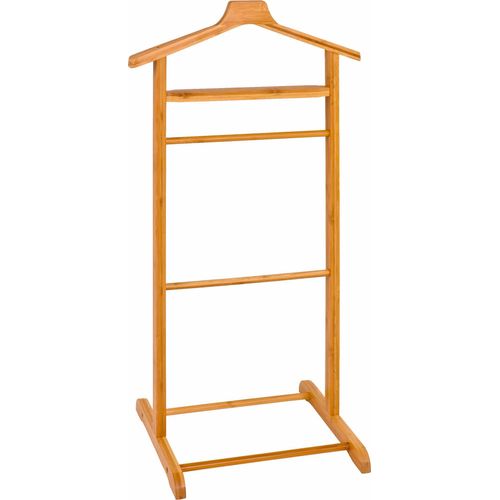 Herrendiener HAKU, beige (natur), B:48cm H:97cm T:36cm, Bambus, Herrendiener