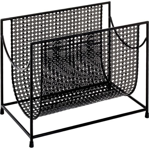 Zeitungsständer HAKU "22517", schwarz, B:37cm H:30cm T:22cm, Metall, Zeitungsständer, Zeitungsständer, Breite 37 cm