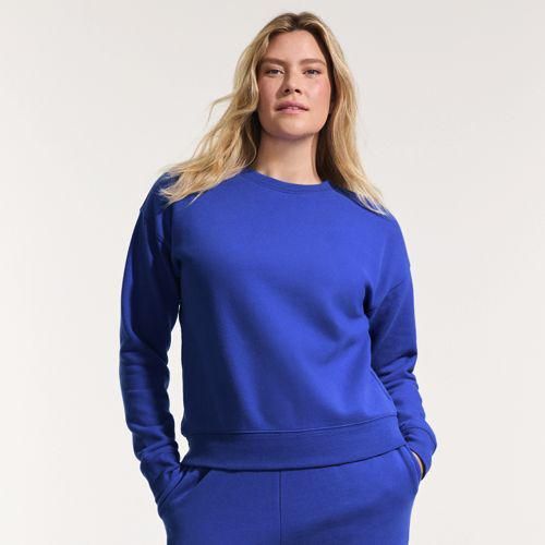 Sweatshirt SERIOUS SWEATS, Damen,  Blau, Elasthan/Baumwoll-Mischung/Polyester-Mischung, by Lands' End