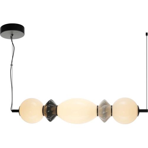 Italux Balos LED Hängeleuchte Schwarz Matt