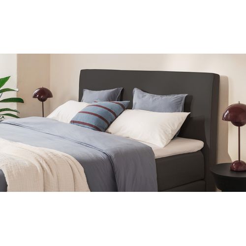 BRUNO Boxspringbett Premium 180x200cm in Schwarz | Matratzen-Härtegrad: Links H2 / Rechts H2 | mehrfach ausgezeichnet in Design & Qualität