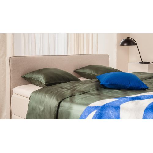 BRUNO Boxspringbett Premium 160x200cm in Beige | Matratzen-Härtegrad: Links H3 / Rechts H2 | mehrfach ausgezeichnet in Design & Qualität
