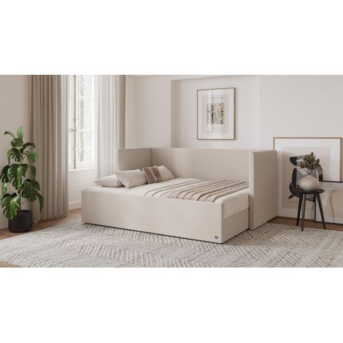 BRUNO Flexibett 160x200 in Beige | Tagesbett inkl. Matratze & Lattenrost