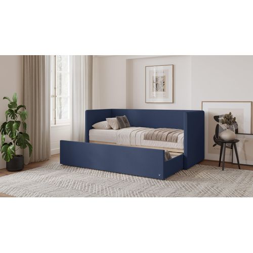 BRUNO Flexibett 80x200 in Blau | Tagesbett inkl. Matratze & Lattenrost