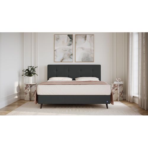 BRUNO Boxspringbett Prestige 140x200cm in Schwarz | 6 Farben & 4 Kopfteile wählbar | Luxus 27 cm Pulse-Latex-Matratze | Made in Germany