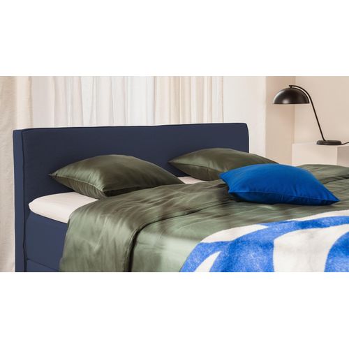 BRUNO Boxspringbett Premium 180x200cm in Blau | Matratzen-Härtegrad: Links H3 / Rechts H3 | mehrfach ausgezeichnet in Design & Qualität