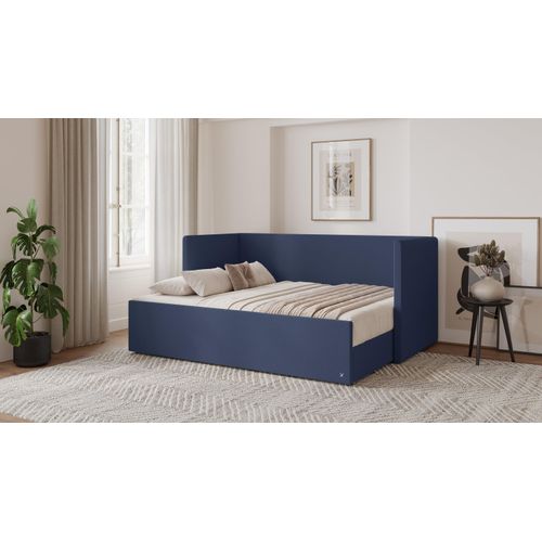 BRUNO Flexibett 160x200 in Blau | Tagesbett inkl. Matratze & Lattenrost