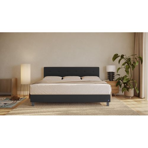 BRUNO Familienbett 240x200cm in Schwarz | XXL Boxspringbett Premium | mehrfach ausgezeichnet in Design & Qualität