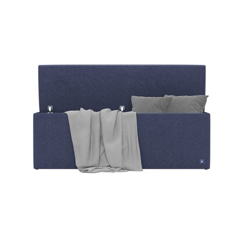 BRUNO Betttruhe 160cm in Blau | zusätzlicher Stauraum & elegantes Design