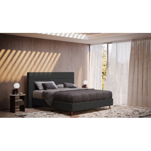 BRUNO Boxspringbett Prestige 200x200cm in Schwarz | 6 Farben & 4 Kopfteile wählbar | Luxus 27 cm Pulse-Latex-Matratze | Made in Germany