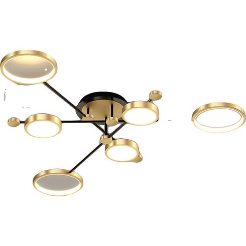 Kronleuchter, Elegantes Design, Vielseitige Beleuchtungsoptionen, 6 Lichter, APP mit RC dimmbar