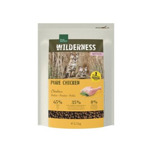 REAL NATURE WILDERNESS Croquettes pour chat, chaton, Pure Chicken 2,5 kg