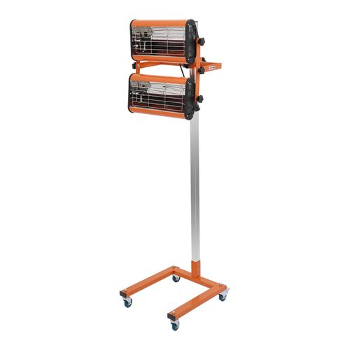 2X1000W Lacktrockner Trockenlampe Lampen Infrarot-Farbtrockner Tragbar Infrarotwärme Farbtrockner
