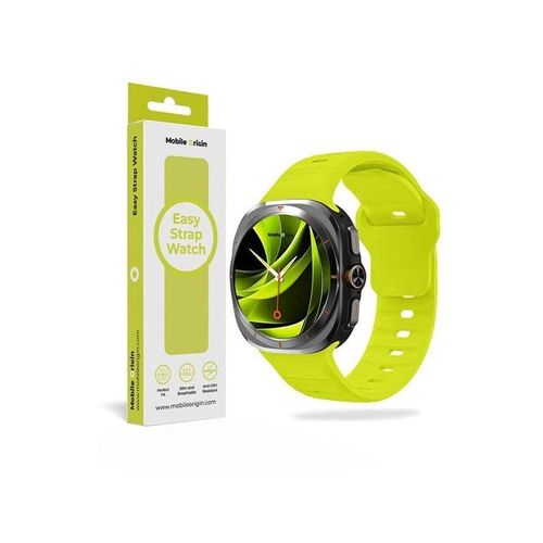 Mobile Origin Easy Strap Silicone Galaxy Watch Ultra 47mm Fluorescence Yellow