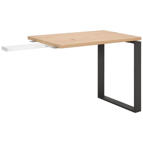 Carryhome Ansteckplatte, Schwarz, Eiche Artisan, Holzwerkstoff, 60x75x90 cm, Esszimmer, Tische, Ansteckplatten