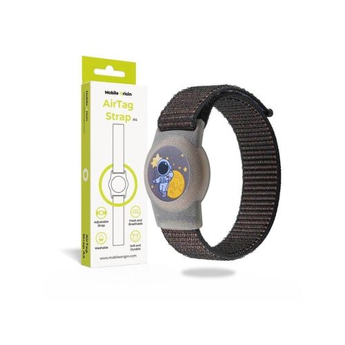 Mobile Origin AirTag Strap - black cosmonaut