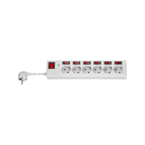 Pro AC power strip with surge protection and switch 1.5 m