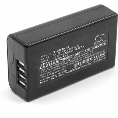 vhbw Akku Ersatz für GE 2047357-001, 2030912-001 für Medizintechnik (2200 mAh, 7,4 V, Li-Ion)